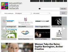 Tablet Screenshot of equestriancreativenetwork.com